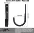 Gun Rack Storage Hooks for Rifles, Shotguns, Wall Mount Hangers with Soft Padding