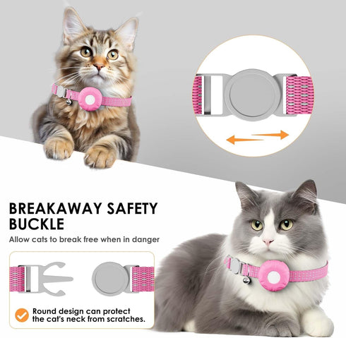 ZFSJTAG GPS Tracker for Cats, Cat Tracker, Compatible with Apple Find My App (Only iOS), No Monthly Fee, Waterproof