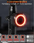 1200 Set ONVIAN Smart Bike Tail Light Alarm and Rechargeable Lumen Bike Headlight for Night Riding, Antitheft Bike Horn
