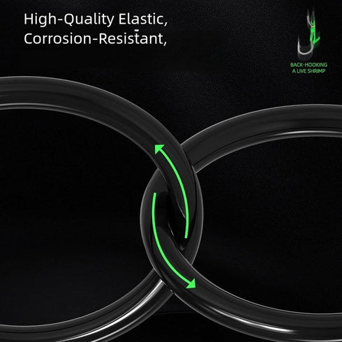Avejjbaey 10pcs Live Shrimp Hook with Strong Piercing Capability and Ergonomic Handle Fishing Tackle for Secure Angling