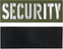 Large Security Patch Reflective Subdued 8.5x3 inches for Tactical Vest Jackets with Hook and Loop