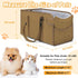 Portable Dog Car Seat for Small Dogs - Adjustable Safety Leash, Washable Cushion & Storage Pocket - Pet Booster Seat
