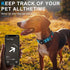AirTag Dog Collar with Waterproof Holder, Luminous Reflective, Comfortable Durable 1000D Nylon, Fit for Large Active