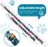 HCYPCV 20 33 inches Adjustable pet cat and Dog car seat BeltThe Lanyard is Flexible and Adjustable from to (Floral)