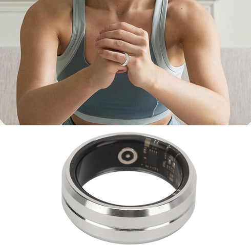 Zopsc Smart Ring Health Tracker - Waterproof Fitness Activity Tracker with Heart Rate, Pedometer, Sleep Tracking
