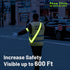 High Visibility Reflective Running Gear, Reflective Sash, Night Jogging Safety Gear for Women, Reflective Belt and