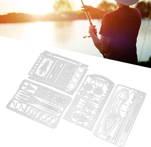 Wilderness Survival Gear, Camping Survival Kits 4Pcs for Fishing, Hunting, Food Rations