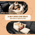 Felixora 25lbs Dog Car Seats for Small Dogs, Waterproof Puppy Car Seat with Side Handles and Large Pockets, Clip-On