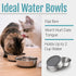 PEGGY11 Stainless Steel Cat Bowls - Nonslip Rubber Bottom, Dishwasher Safe, 2 Pack, 2 US Cup