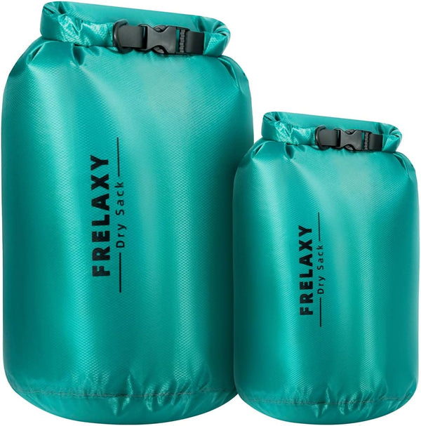 Frelaxy Waterproof Dry Bag, 2 Pack/3 Pack, Lightweight Portable Dry Bags, 5L & 15L & 25L Set for Hiking