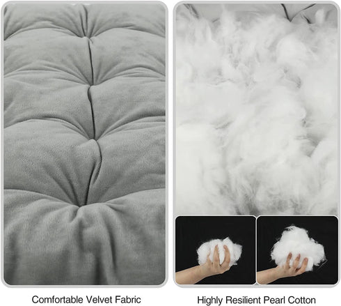 REDCAMP Extra Thick Folding Cot Pads for Sleeping, Soft Comfortable Velvet & Corduroy Camping Mattress Pad