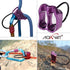 Professional 25KN Rappel ATC Belay Device, Aluminum V-grooved Rock Climbing Safety Equipment