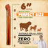 Bully Sticks 100% Natural Beef Dog Chews, 6” Premium Quality Healthy Treats for Training, 12Pcs 340g