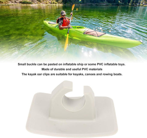 Kayak Paddle Holder Clips, 5pcs Plastic Oar Clips for Inflatable Boat