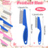 hidyuuoo 24 2 Pcs Flea Comb for Dogs and Cats Flea Remover Tool with Stainless Steel Metal Teeth for Detangling
