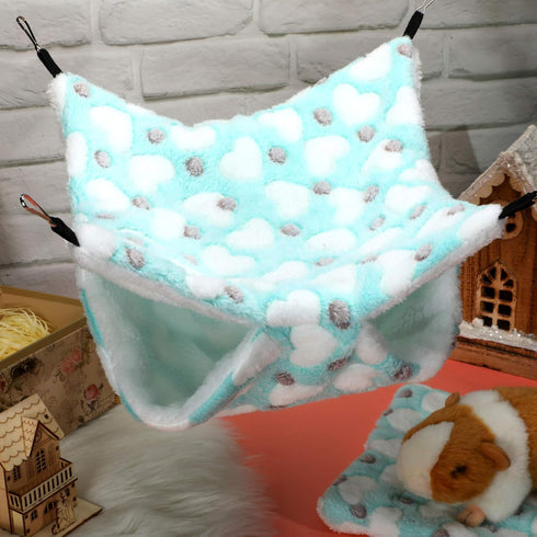 Boao 2 Pcs Guinea Pig Rat Hammock for Small Animals, Hanging Accessories for Guinea Pig, Hamster