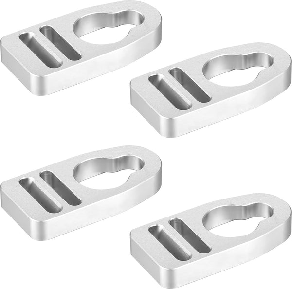 Zonon 4 Pcs Aluminum Kayak Seat Clips and Hooks, Replacement Kit for Kayak Seat Repair and Accessories