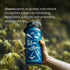 Oceans Water Bottle with Straw Lid | 32 oz Engraved Stainless Steel Insulated with Strap