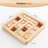 LOOBANI Wooden Dog Puzzle Toys - Interactive Slow Feeder IQ Training Toys for Small to Large Dogs, Dog Bone Pattern