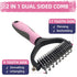 Shedding,9 Dog Brush for PCS in One Pet Slicker Hair Brush Kit with Pet Nail Clipper and File - Dog Cat Grooming