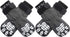 PUPTECK Anti-Slip Dog Socks with Double Sides Grips for Small Medium Large Dogs, Paw Protector for Senior Dogs (Grey S)