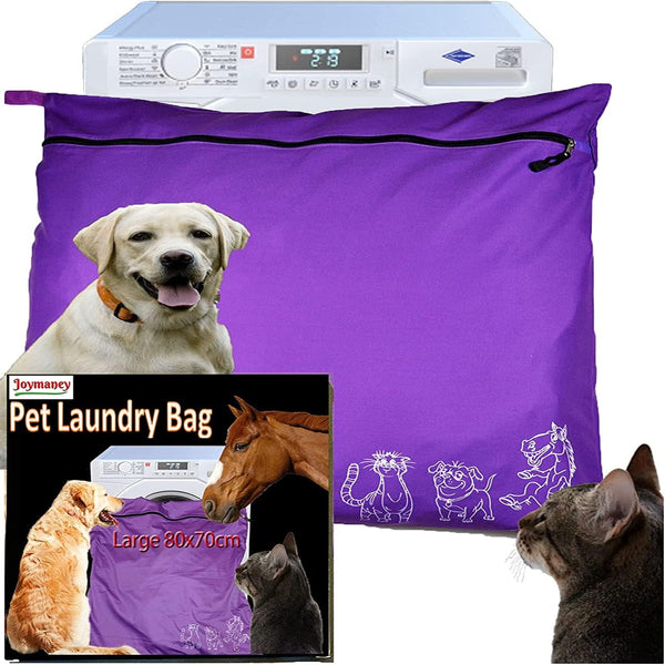 Pet Laundry Bag, Jumbo Size Wash Bag for Dog, Cat, Horse, Guinea Pig, Stops Pet Hair Blocking Washing Machine