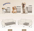 gogobunny 100% Double Sided Waterproof Dog Blanket - Soft Reversible Pet Bed Cover for Couch Sofa Car (Dark Stone/Light