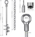 17.5'' 3'' 2pcs Sets, Insaga Fully Welded Ground Anchors with Chain, Wider Spiral Trampoline Anchors, Mobile Home