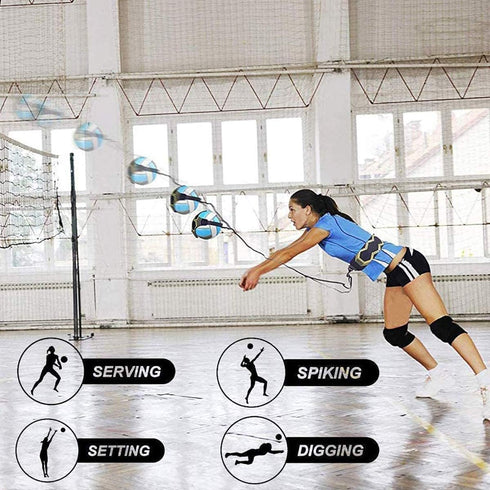 Football Kick Trainer, Adjustable Hands-Free Soccer Training Aid Equipment for Kids and Adults, Fits 3-5 Balls