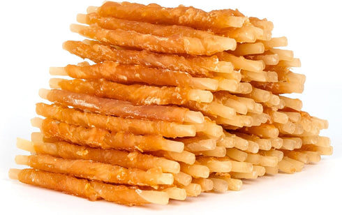 MON2SUN Rawhide Free Dog Treats Chicken Wrapped Cod Sticks for Small Dogs