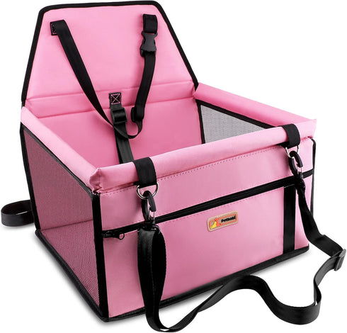 Petbobi Pet Reinforce Car Booster Seat for Dog Cat Portable and Breathable