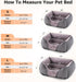 MIXJOY Dog Beds for Medium Dogs, Washable Orthopedic Rectangle Bed, Soft Rabbit-Velvet Cozy Cuddler with Anti-Slip