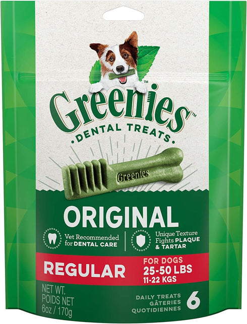Dog Dental Treat, Regular 6-Ct