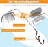 Saillong 360 Degree Adjustable Bike Eyeglass Mirror, Lightweight Bicycle Cycling Rear View Helmet Mirror (2 Pieces)