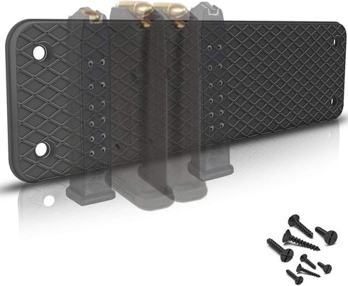 Magnetic Ammunition Holder, Double Sided Gun Magnet for Storage in Shelf, Cabinet, Desk, Ammo Gun Safe Accessories