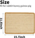 (3Pcs, 15.7x11.8 inches) PODOO Bunny Scratch Pads, Sisal Rabbit Scratching Pad, Natural Rabbit Resting Mats for Cages