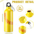 Tioncy 12 Pcs 17 oz Softball Baseball Water Bottles, Reusable Leak Proof Sports Bottle with Buckle and Twist Cap