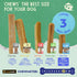Chewmeter Himalayan Yaky Cheese Chew, 100% Natural, Gluten Free, Long Lasting Dog Treats for Dogs 15 Lbs & Smaller, 3.3