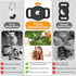 Airtag Dog Collar Holder: 2 Pack Soft Silicone Holder for Pet Dogs Cats Collar, Sturdy Protective Case, Compatible with