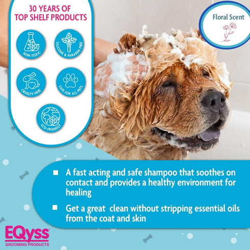 (16 EQyss Micro-Tek Pet Shampoo Ounce) - Stops Scratching, Itching, Biting, or Licking Hot Spots