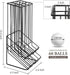 Countertop MyGift Golf Ball Basket Holder - Matte Black Metal Wire Golf Ball Dispenser and Display Rack
