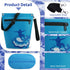 WALNEW Waterproof Dry Bag - Lightweight Pouch with Watertight Zipper for Kayaking, Beach, Camping (BLUE)