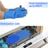 Pet Grooming Gloves, Yintoper Dog Washing Gloves - High-Density Teeth, Heat Resistant Silicone Cat Hair Remover, Blue