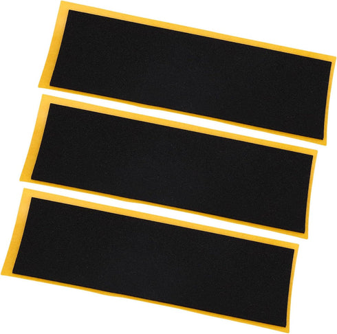 50 Pack 4.33"x1.5" 0.04" Black PU Foam Fingerboard Grip Tape Thick Self-Adhesive Non-Slip Cut to Fit Decks
