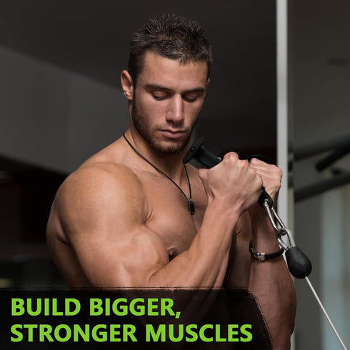 Tricep Press Down Bar, V Bar Cable Attachment, Steel with Non-Slip Rubber Grip