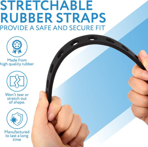 Impresa 4 Pack Replacement Rubber Strap for Bike Rack Cradle, Compatible with Thule 534