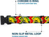 Buckle-Down Plastic Clip Collar - Taco Man - 1" Wide, Fits 11-17" Neck - Medium