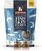 SKIPPER'S Cod Fish Skin Jerky Cubes 9 Oz - Gently Air Dried Single Ingredient Crunchy Dog Treats, Grain Free