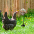 MinrzPet Chicken Treat Dispenser, Chicken Enrichment Toys with Spring and Ground Stake, Feeder for Coop, Coop