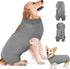 SlowTon Dog Recovery Suit, Surgery Recovery Onesie for Female Male Dogs, E-Collar Alternative for Spay Abdominal Wounds